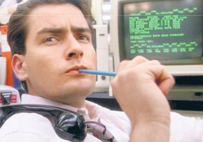 z9063312Q,Charlie-Sheen-jako-Bud-Fox-w---Wall-Street--